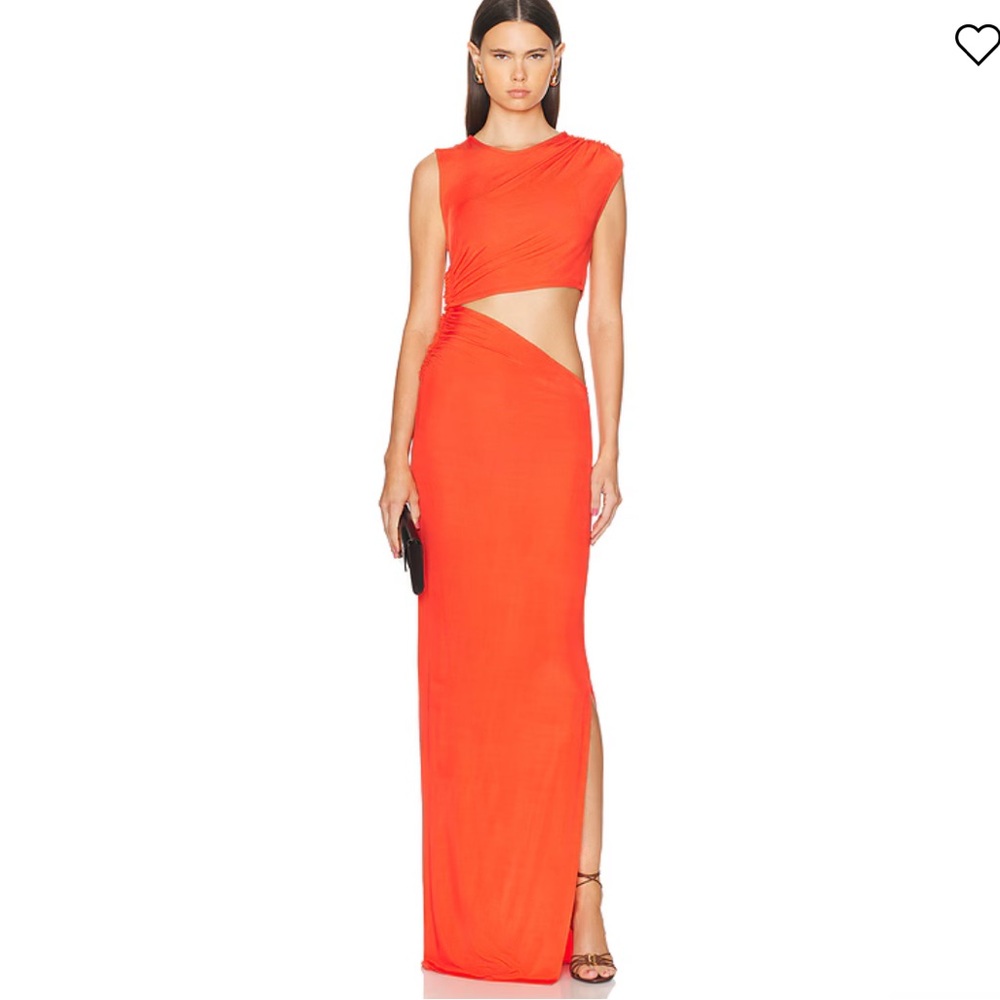 Red cutout dress